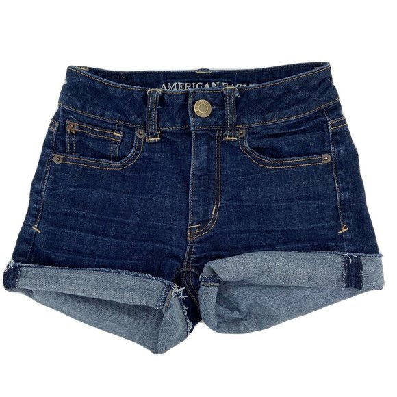 American Eagle Outfitters Pants - American Eagle Super Stretch Cuffed Jean Shorts
